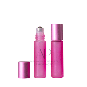 FRASCO DE VIDRO ROLL ON PREMIUM - Rosa