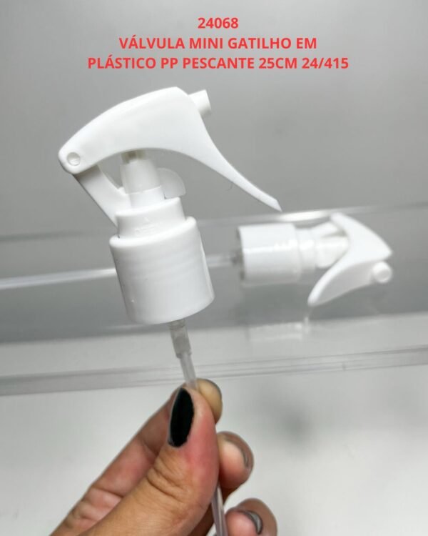 VÁLVULA EM PLÁSTICO MINI GATILHO 24/415 - BRANCA