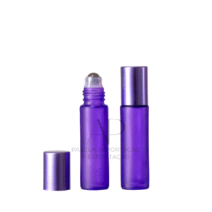FRASCO DE VIDRO ROLL ON PREMIUM - Lilás