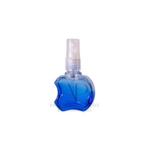 FRASCO EM VIDRO 8 ML - FORMATO MAÇÃ - ROSCA 13MM - AZUL