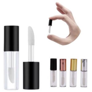 FRASCO TRANSPARENTE EM PLÁSTICO 1,2 ML COM PINCEL APLICADOR GLOSS