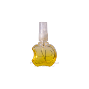 FRASCO EM VIDRO 8 ML - FORMATO MAÇÃ - ROSCA 13MM - AMARELO