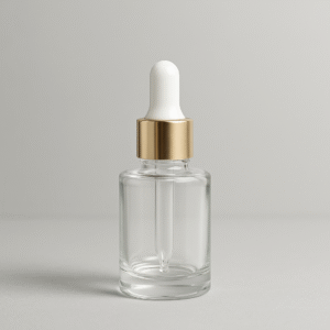KIT FRASCO DE VIDRO TRANSPARENTE CILÍNDRICO PÍCOLO CONTA GOTAS 30 ML - Unitário