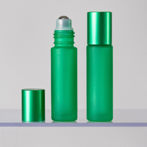FRASCO DE VIDRO ROLL ON PREMIUM - Verde