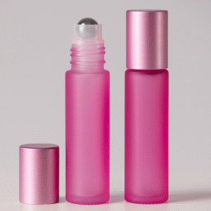 FRASCO DE VIDRO ROLL ON PREMIUM - Rosa
