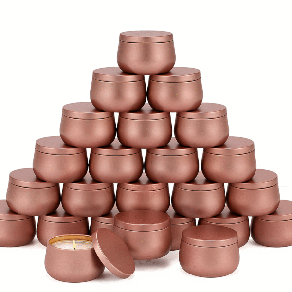 LATA EM METAL PARA VELA 120ML  - ROSE - Imagem 2