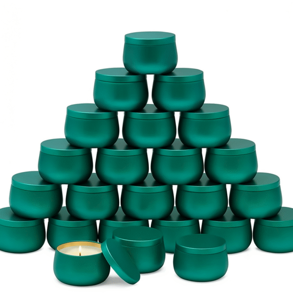LATA EM METAL PARA VELA 120ML  - VERDE - Imagem 2