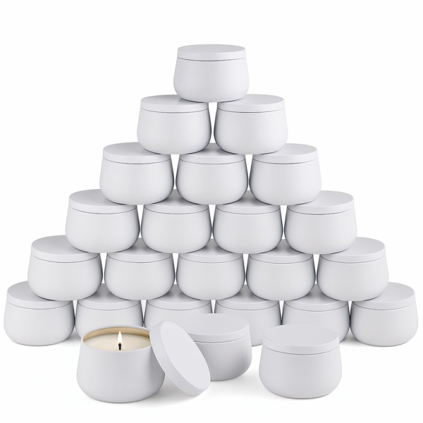 LATA EM METAL PARA VELA 120ML  - BRANCO - Imagem 2