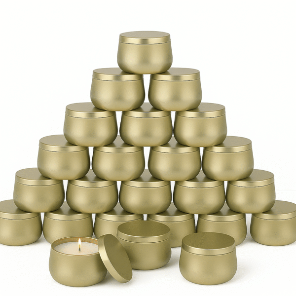 LATA EM METAL PARA VELA 120ML  - DOURADO - Imagem 2