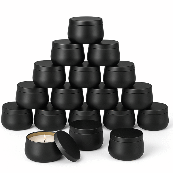 LATA EM METAL PARA VELA 120ML  - PRETO - Imagem 2