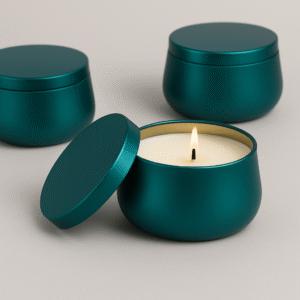 LATA EM METAL PARA VELA 120ML  - VERDE
