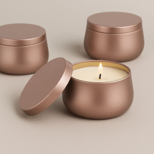 LATA EM METAL PARA VELA 120ML  - ROSE