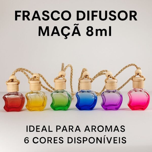 FRASCO MAÇÃ 8ML COM TAMPA DIFUSORA - VERDE - Imagem 5