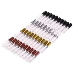 KIT FRASCO TRANSPARENTE EM PLÁSTICO 1,2 ML COM PINCEL APLICADOR GLOSS - ouro