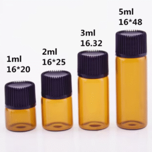 FRASCO DE VIDRO AMBAR GOTEJADOR 5 ML