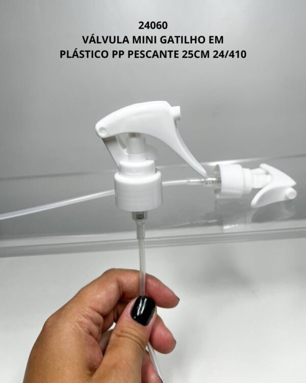 VÁLVULA EM PLÁSTICO MINI GATILHO 24/410 - BRANCA
