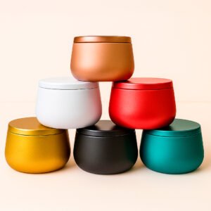 KIT 24 UNIDADES -  LATA EM METAL PARA VELA 120ML