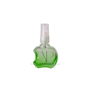 FRASCO EM VIDRO 8 ML - FORMATO MAÇÃ - ROSCA 13MM - VERDE