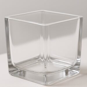 FRASCO DE VIDRO QUADRADO 5X5CM