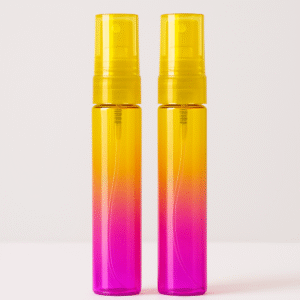 FRASCO VIDRO DEGRADE SPRAY 8 ML - AMARELO E PINK