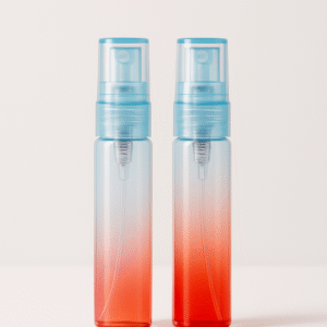 FRASCO VIDRO DEGRADE SPRAY 8 ML - AZUL CLARO E VERMELHO