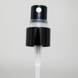 Válvula Spray Total Lux - 18/410 - Alumínio na Cor Preta - Tubo Transparente 20cm